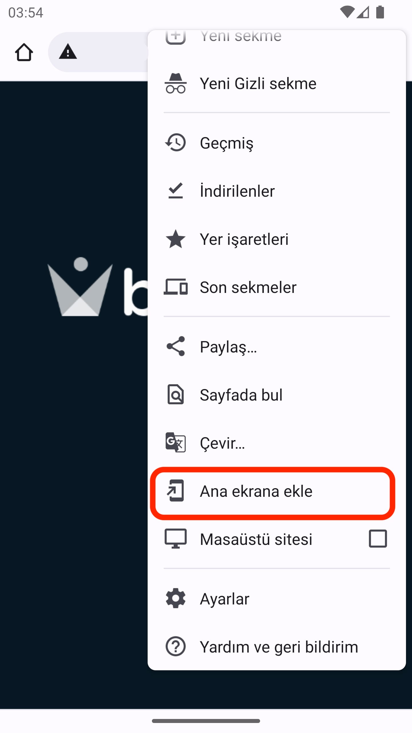 betvino Mobil Tanıtım - Adım 5